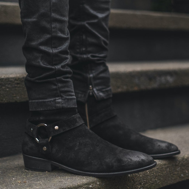 Thursday Boots Harness On Sale Online - Black Mens Chelsea Boots
